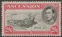 Click for more photos and details Ascension 1938 KGVI The Pier 2sh6d Black and Deep Carmine p13½ Mint SG45