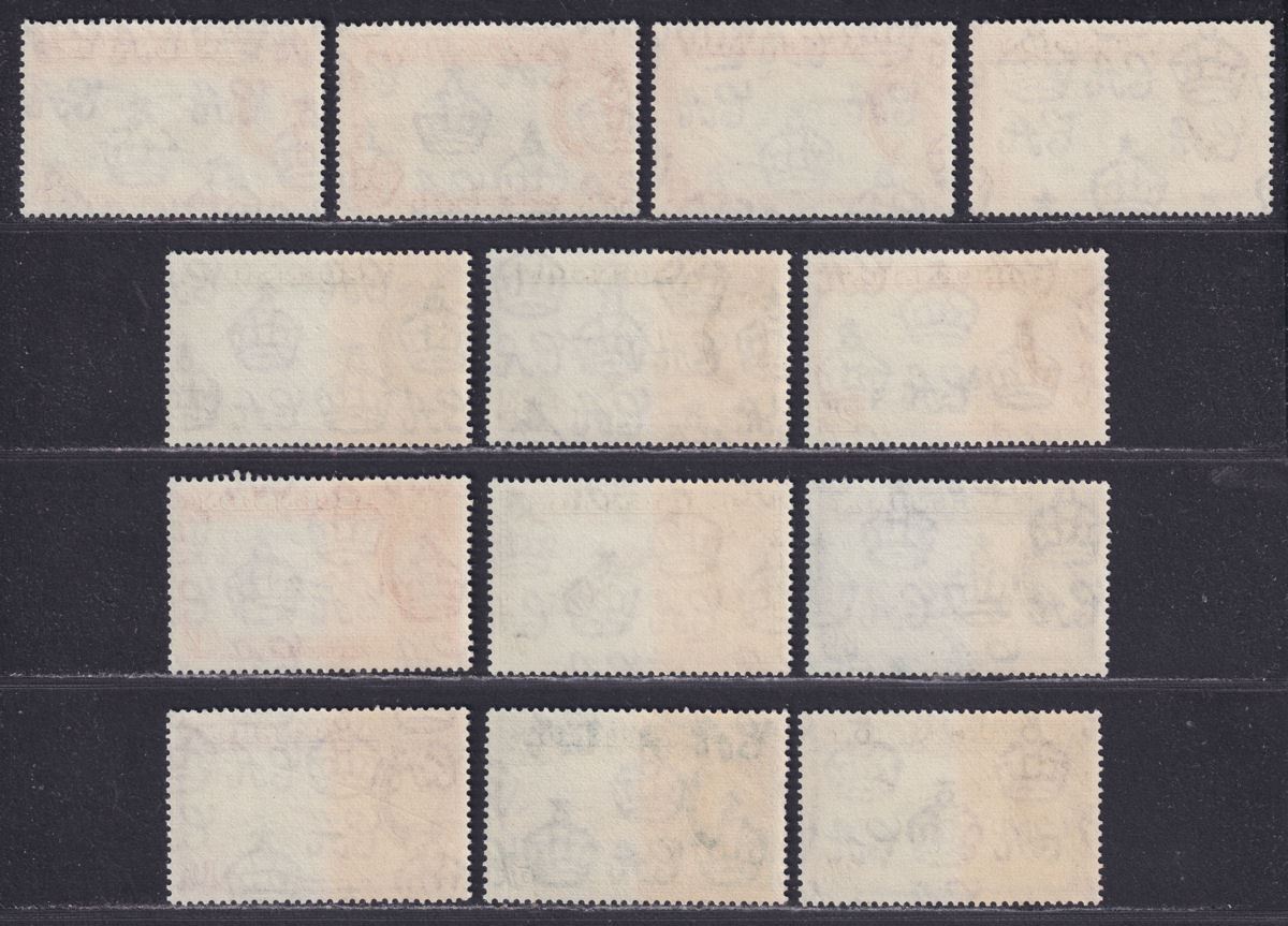 Ascension 1956 Queen Elizabeth II Set Mint SG57-69 cat £160