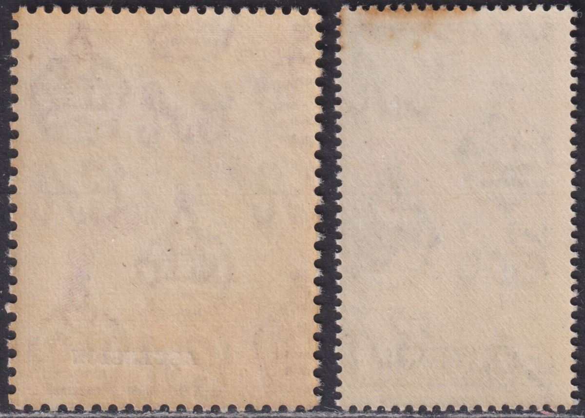 Ascension 1948 KGVI Royal Silver Wedding 3d, 10sh Mint SG50-51 cat £50 TONING