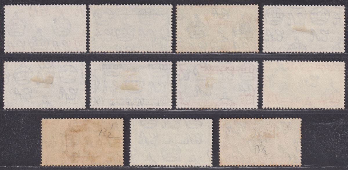 Ascension 1938-49 KGVI Part Set to 5sh Used