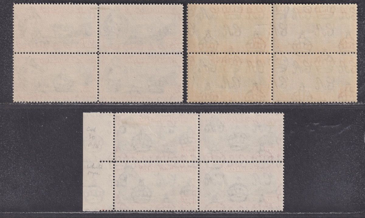 Ascension 1938-53 KGVI Part Set Blocks to 2d Mint