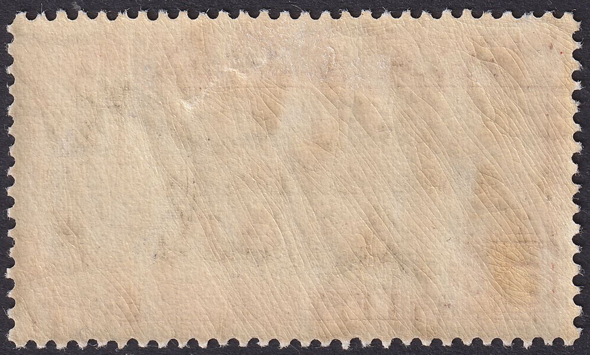 Ascension 1938 KGVI Long Beach 5sh Black + Yellow-Brown p13½ Mint SG46 c£100 FLT