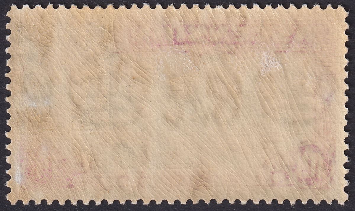 Ascension 1938 KGVI Three Sisters 10sh Black + Brt Purple p13½ Mint SG47 cat£120