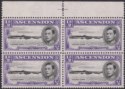 Click for more photos and details Ascension 1944 KGVI ½d p13 with Long Centre Bar to E Variety Mint SG38ba cat £90