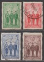 Click for more photos and details Australia 1940 KGVI Imperial Forces AIF Set Used SG196-199 cat £40