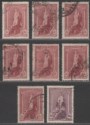 Click for more photos and details Australia 1938-48 KGVI Robes 5sh Selection + 10sh Used SG176-177