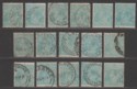 Click for more photos and details Australia 1920-32 KGV Head 1sh4d Selection Used SG131 most wmk CofA inc CTO