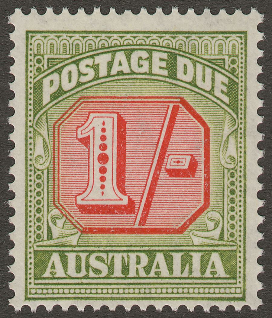 Australia 1947 KGVI Postage Due 1sh Mint SG D128