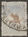 Click for more photos and details Australia 1916 KGV Roo £1 Brown + Pale Blue Used SG44 cat £1600 Faulty with hole