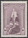 Australia 1937 KGVI Robes 10sh Dull Purple on Chalky Paper Mint SG177