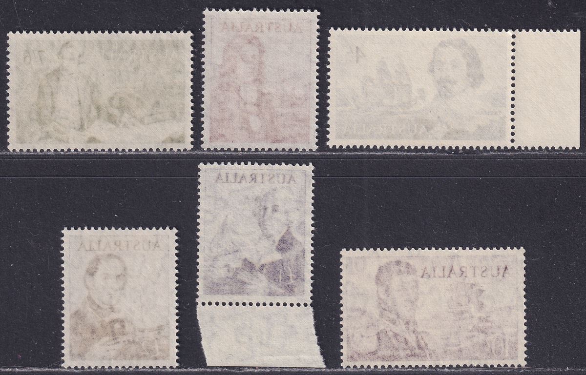 Australia 1963-65 QEII Pre Decimal Navigators Set Mint SG355-360 cat £120 MNH
