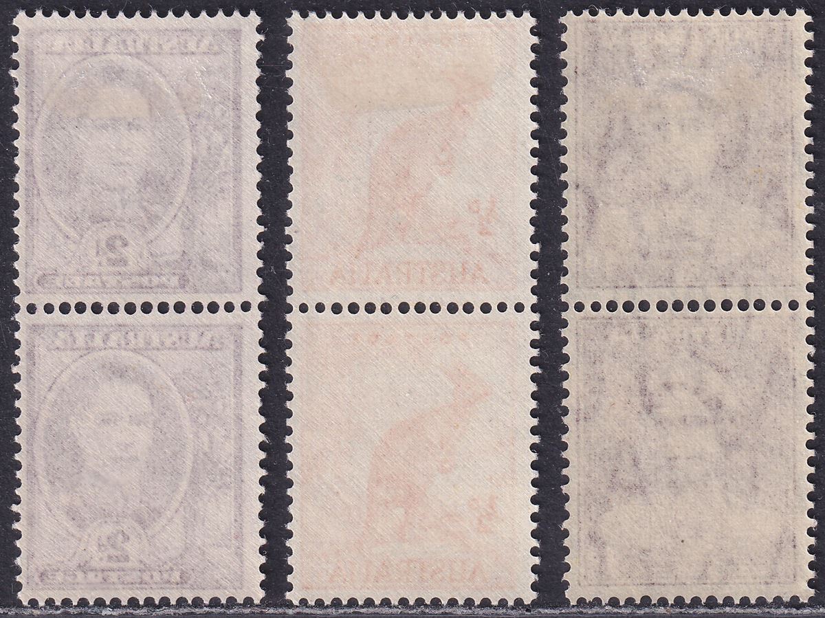 Australia 1942-50 KGVI Coil Pair Selection Mint cat £32