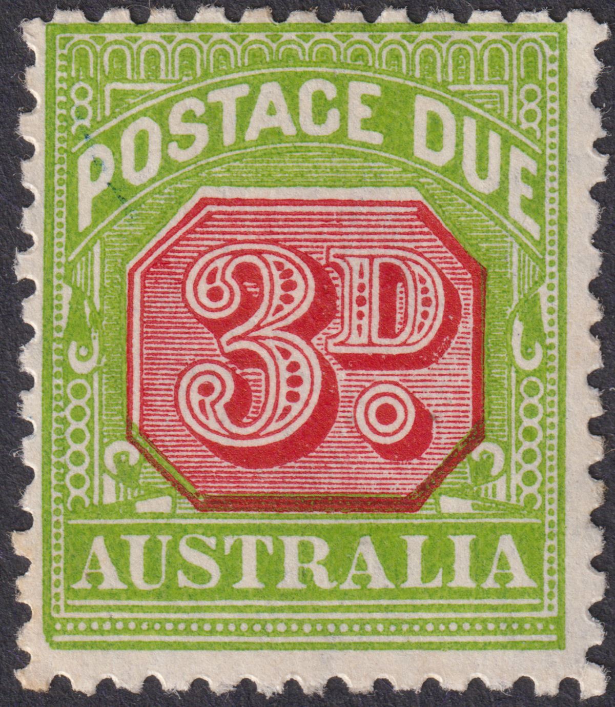 Australia 1936 KGV Postage Due 3d perf 11 Mint SG D108 cat £75