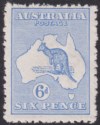 Click for more photos and details Australia 1913 KGV Roo 6d Ultramarine wmk Wide Crown Mint SG9 cat £95
