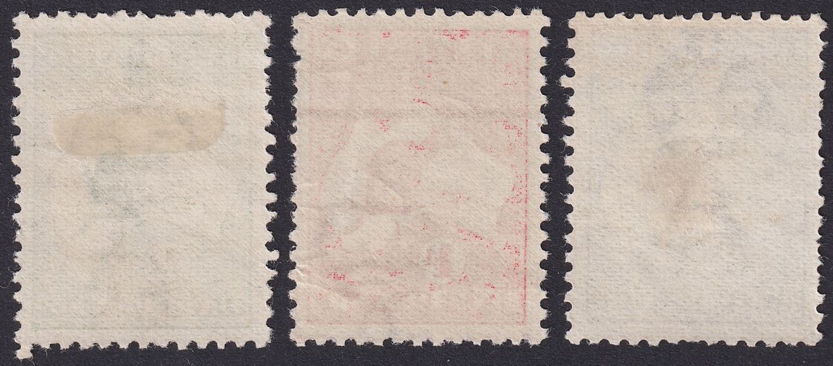 Australia 1913 KGV Roo ½d Green 1d Red 2d Grey wmk Wide Crown Mint SG1 SG2b SG3