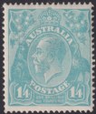 Click for more photos and details Australia 1920 KGV 1sh4d Pale Blue Mint SG66 cat £100