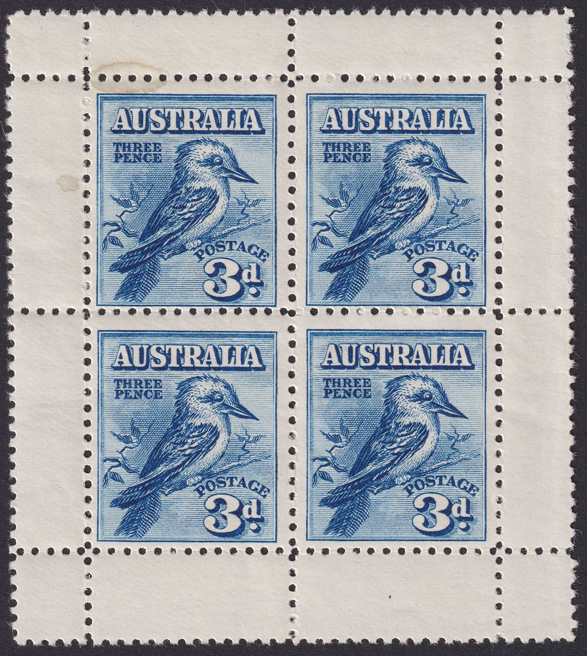 Australia 1928 KGV Kookaburra 3d Miniature Sheet Mint SG MS106a cat £130 MARK