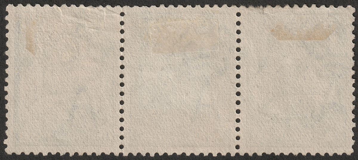 Australia 1915 KGV Roo 2½d Indigo wmk Pointed Crown strip of 3 Used SG25 cat £96