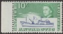 British Antarctic Territory 1963 RRS Shackleton 10sh Ultra + Emerald Mint SG14