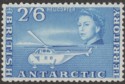 Click for more photos and details British Antarctic Territory 1963 Westland Whirlwind 2sh6d Blue Mint SG12