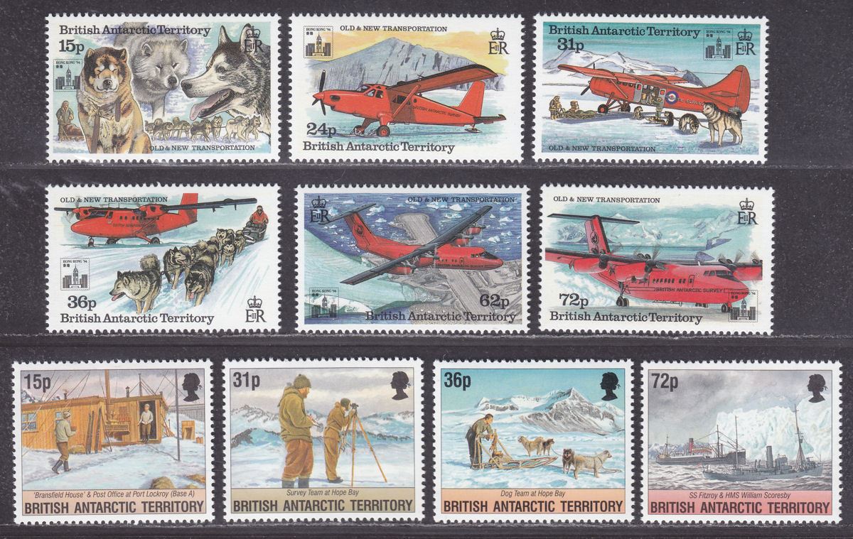 British Antarctic Territory 1994 Transport Hong Kong '94 /Operation Tabarin Mint