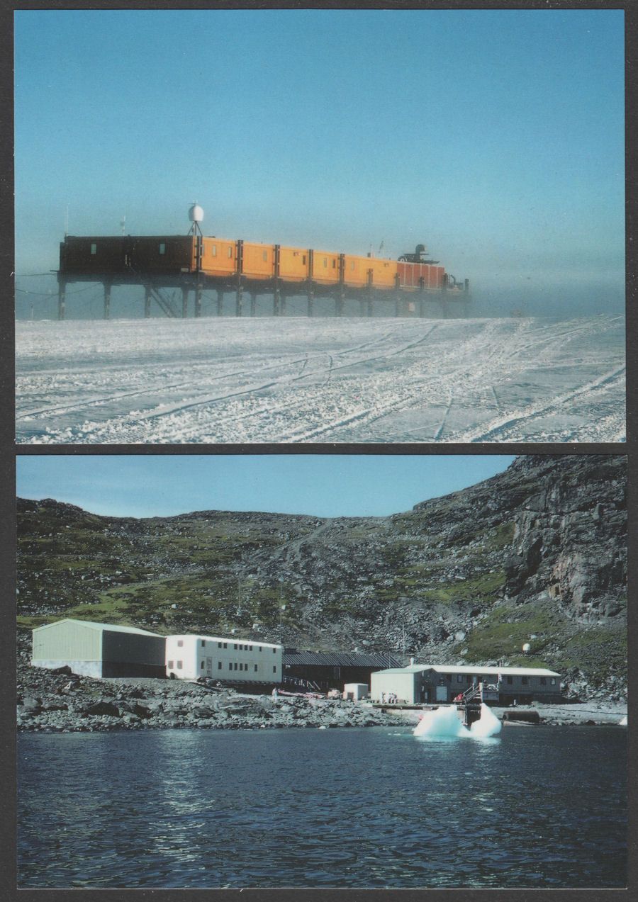 British Antarctic Territory 2012 Airmail Postcard Covers Set w Port