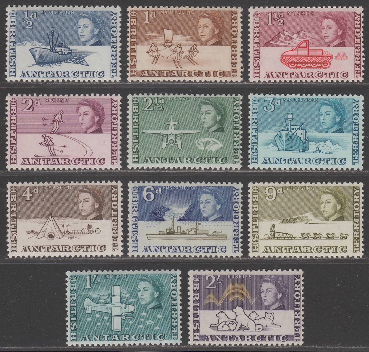 British Antarctic Territory 1963 QEII Set to 2sh Mint SG1-11 cat £40