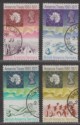 Click for more photos and details British Antarctic Territory 1971 QEII Treaty Set Used SG38-41 cat £27