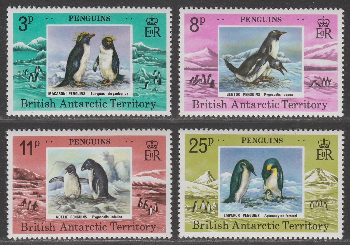 British Antarctic Territory 1979 QEII Penguins Set Mint SG89-92 cat £15 BAT