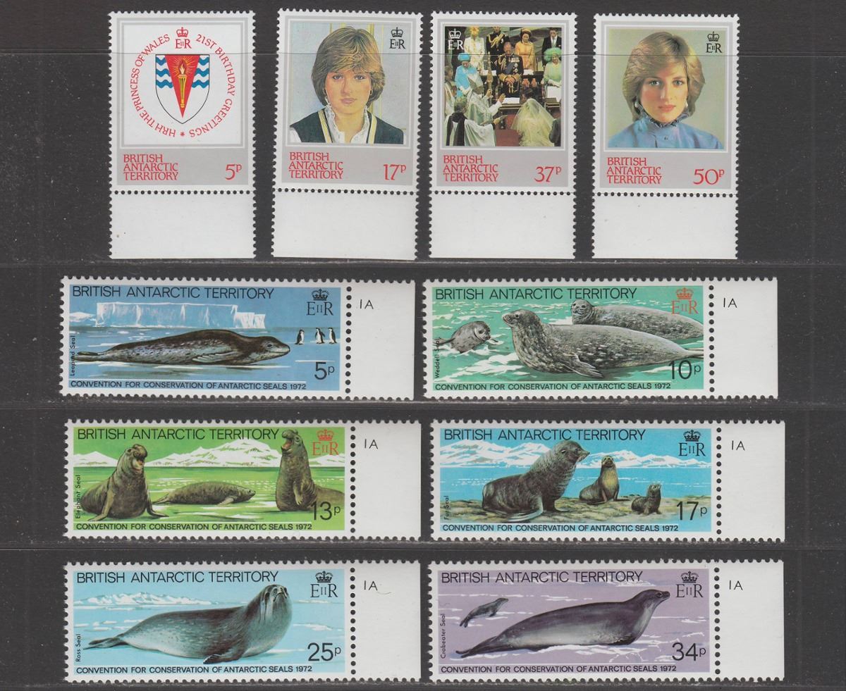British Antarctic Territory 1980-83 QEII Selection UM Mint BAT - RGS / Seals