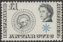 British Antarctic Territory 1963 Map £1 Black and Light Blue Mint SG15 BAT QEII