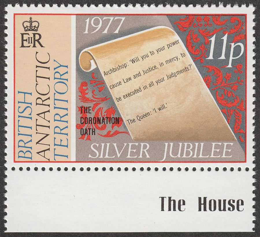 British Antarctic Territory 1977 Silver Jubilee 11p watermark Inverted SG84w