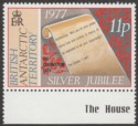 Click for more photos and details British Antarctic Territory 1977 Silver Jubilee 11p watermark Inverted SG84w
