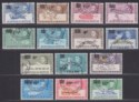 British Antarctic Territory 1971 QEII Decimal Surcharge Set Used SG24-37 cat £80