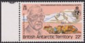 British Antarctic Territory 1980 Geographical 22p watermark Inverted SG97w