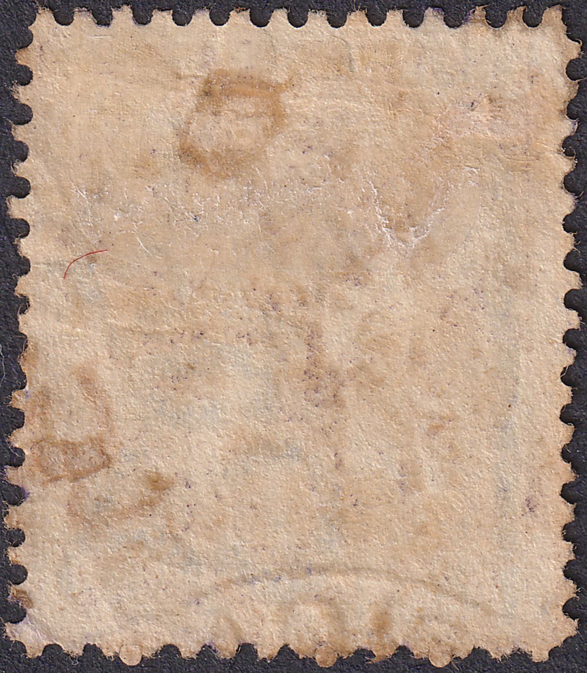 British East Africa 1896 QV 3r Deep Violet Fiscally Used SG77 TONED
