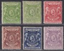 British East Africa 1896 Queen Victoria Part Set to 7½a Mostly Mint