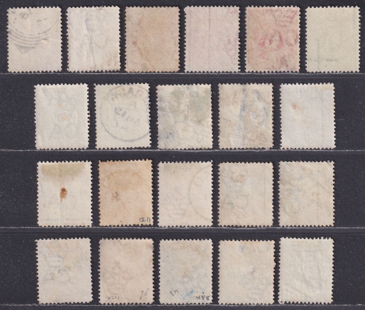 British East Africa 1896 Queen Victoria Part Set to 3r Used