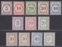 Kenya Uganda Tanganyika 1928-60 KGV Postage Due Selection to 1sh Mint