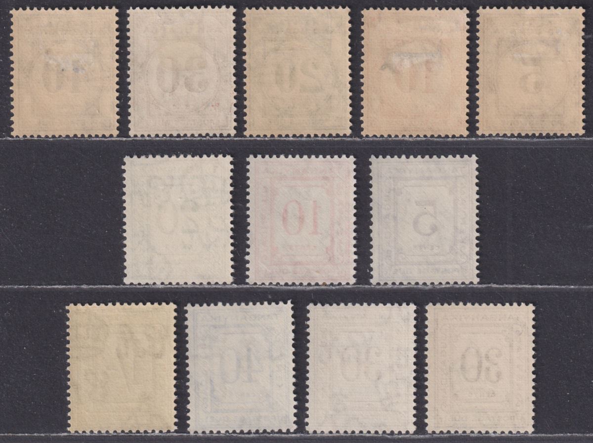 Kenya Uganda Tanganyika 1928-60 KGV Postage Due Selection to 1sh Mint