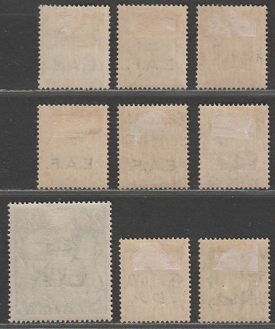 BOIC Somalia 1943 EAF Overprint KGVI Mint Set cat £35