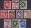 BOIC Tripolitania 1948-50 KGVI BMA / BA Surcharge Selection to 18l Used