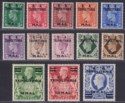 Click for more photos and details BOIC Tripolitania 1950 KGVI BA Surcharge Set Mint SG T14-T26 cat £140