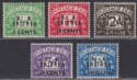 BOIC Eritrea 1950 KGVI BA Postage Due Surcharge Set Mint SG ED6-ED10 cat £80