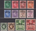 Click for more photos and details BOIC Tripolitania 1948 KGVI BMA Surc Set to 120l Most Mint SG T1-T12 faulty 120l