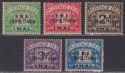Click for more photos and details BOIC Tripolitania 1948 KGVI BMA Postage Due Surcharge Set Unused SG TD1-5 FAULTY