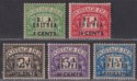 Click for more photos and details BOIC Eritrea 1950 KGVI BA Postage Due Surcharge Set Unused SG ED6-ED10 FAULTY