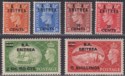 Click for more photos and details BOIC Eritrea 1951 KGVI BA Surcharge Set to 5sh Mint SG E26-E31