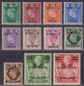 Click for more photos and details BOIC Somalia 1950 KGVI BA Surcharge Set Mint SG S21-31 cat £38 some tones