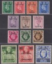 BOIC Eritrea 1950 KGVI BA Surcharge Set Mint SG E13-E25 cat £100
